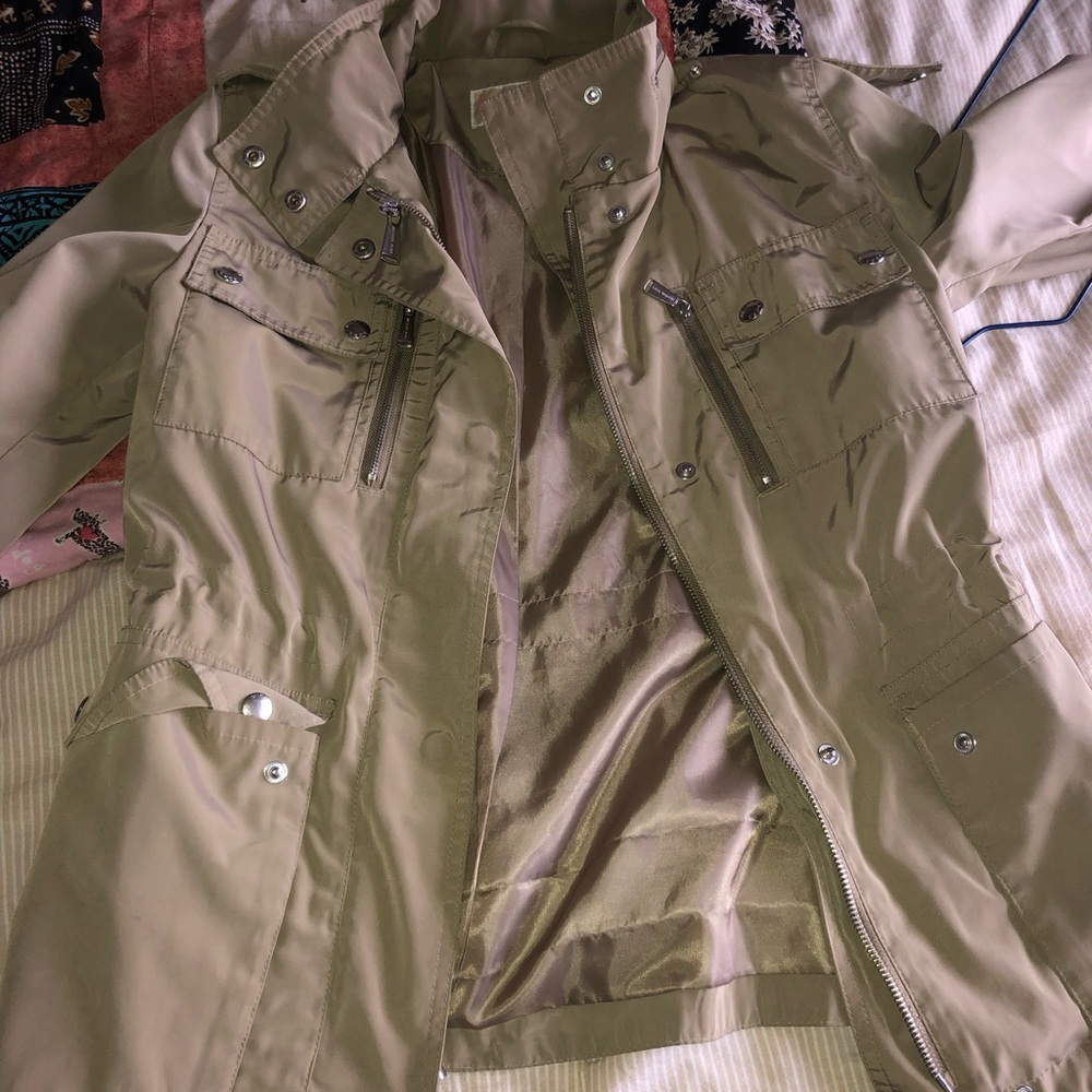 Michael kors utility rain jacket xs